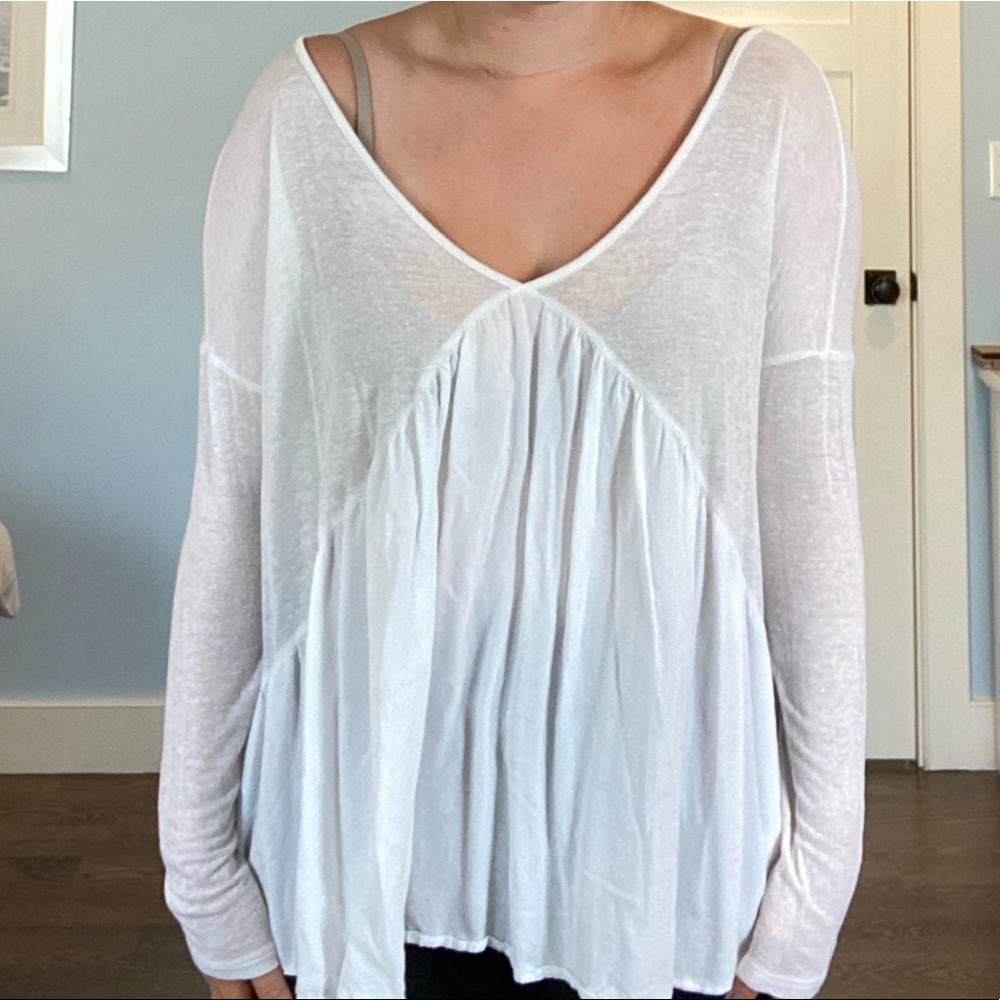 Kimchi Blue White Blouse/Tunic